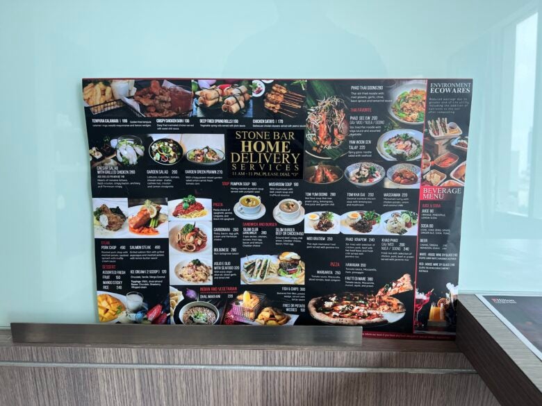 Hilton Garden Inn Bangkok Silom room stone bar menu