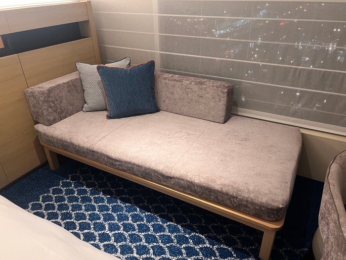 Hilton Tokyo Bay lounging sofa