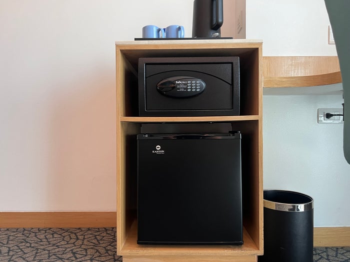 Holiday Inn Express Manila Newport City room safe and mini fridge Holiday Inn Express Manila Newport City room safe and mini fridge