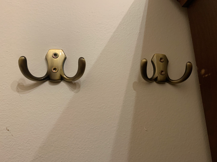 Hotel Ranga deluxe room coat hooks Hotel Ranga deluxe room coat hooks