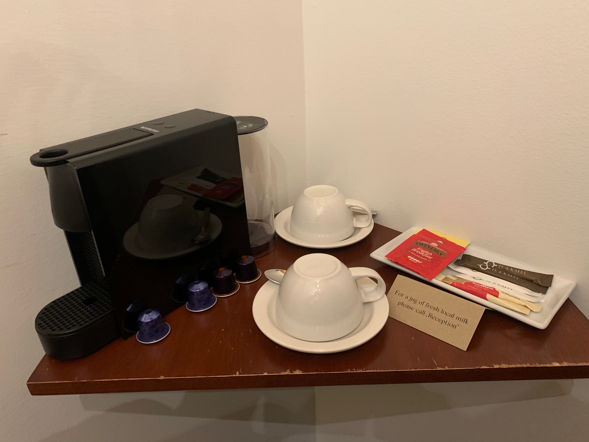 Hotel Ranga deluxe room coffee supplies