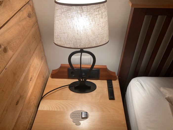 Hotel Ranga deluxe room nightstand Hotel Ranga deluxe room nightstand