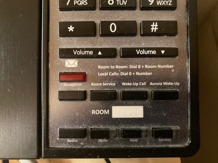 Hotel Ranga deluxe room phone with aurora wakeup option Hotel Ranga deluxe room phone with aurora wakeup option