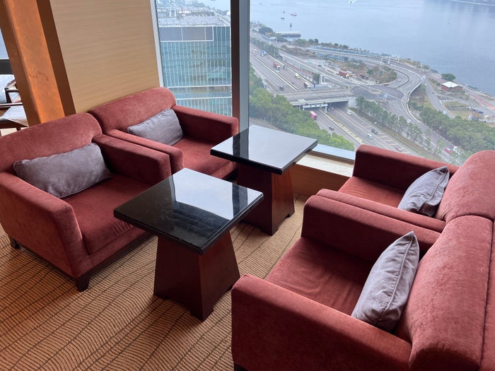Hyatt Regency Hong Kong Sha Tin Regency Club seating section