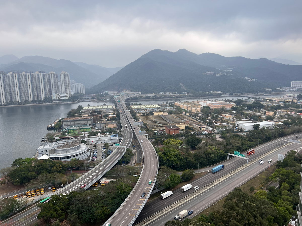 Hyatt Regency Hong Kong Sha Tin Regency Club view of highway