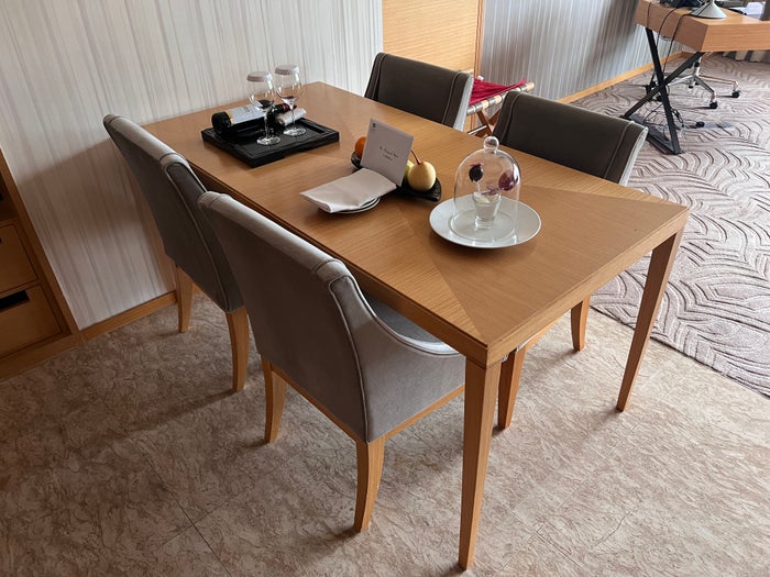 Hyatt Regency Hong Kong Sha Tin dining table