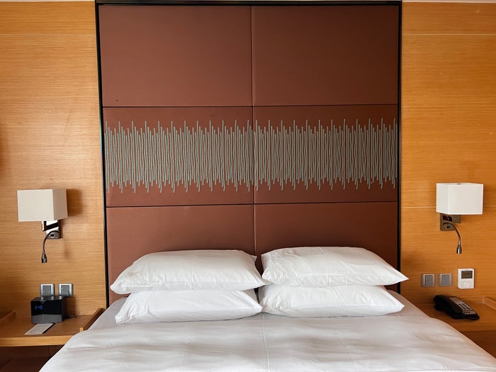 Hyatt Regency Hong Kong Sha Tin headboard and pillows