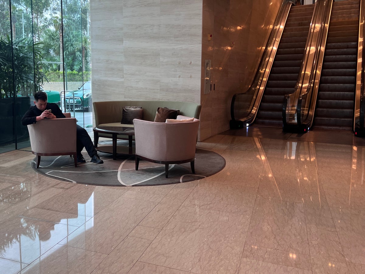 Hyatt Regency Hong Kong Sha Tin lobby seating section 