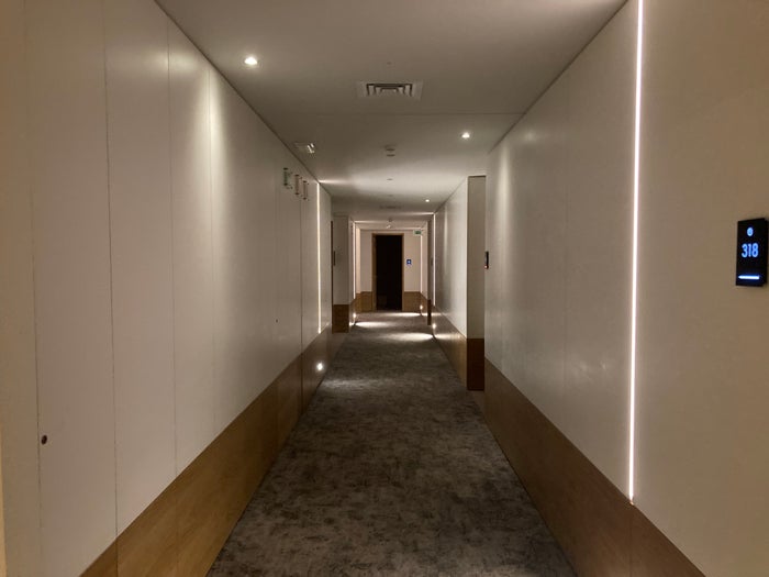 Hyatt Regency Lisbon guest floor hallway Hyatt Regency Lisbon guest floor hallway