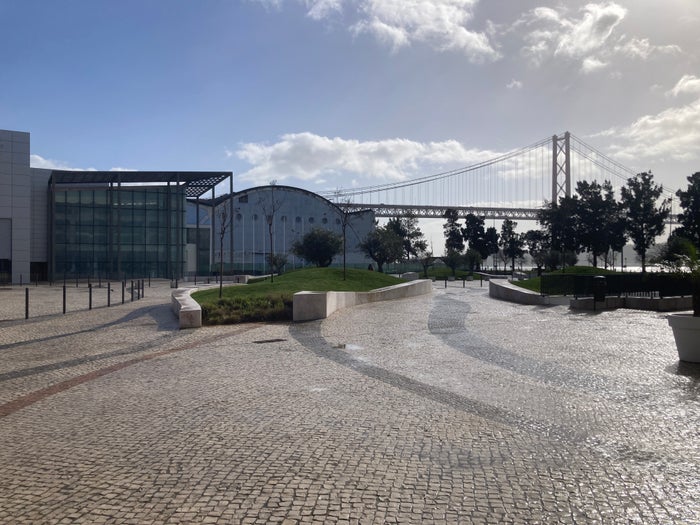 Hyatt Regency Lisbon walkway to convention center Hyatt Regency Lisbon walkway to convention center