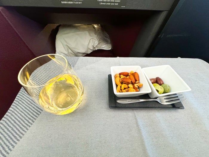 Japan Airlines A350 1000 business amuse bouche Japan Airlines A350 1000 business amuse bouche