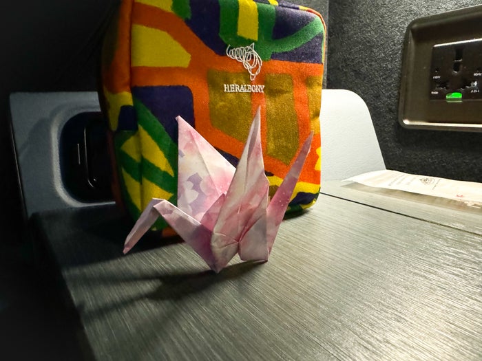 Japan Airlines A350 1000 business origami Japan Airlines A350 1000 business origami