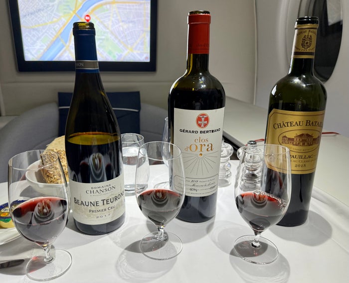 La Premiere FnB red wine selection La Premiere FnB red wine selection