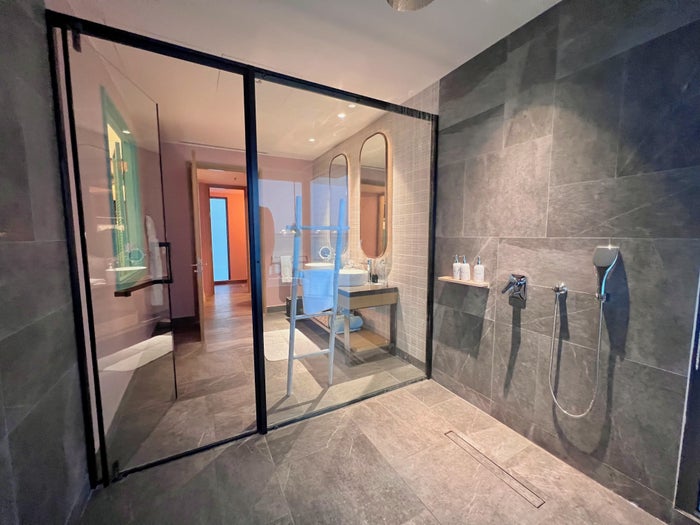 Le Meridien Maldives overwater villa shower Le Meridien Maldives overwater villa shower