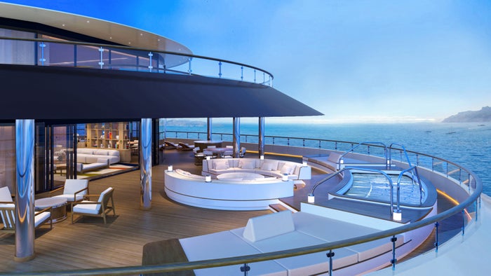 Loft Suite Terrace onboard the Four Seasons Yacht Loft Suite Terrace onboard the Four Seasons Yacht