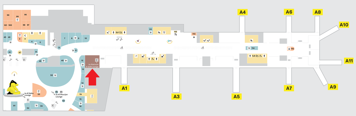Map Concourse A Hamad