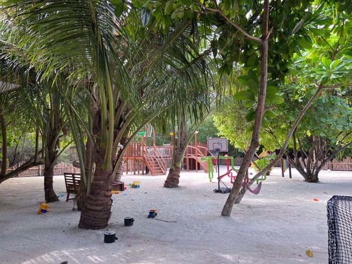 Outside kids area at Le Meridien Maldives Outside kids area at Le Meridien Maldives