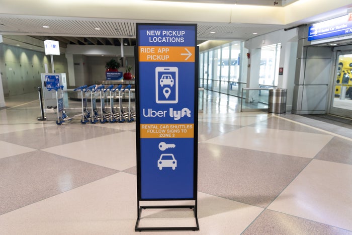 PHL rideshare signs