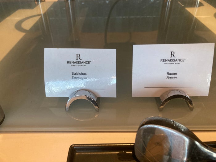 Renaissance Porto Lapa Hotel breakfast buffet labels Renaissance Porto Lapa Hotel breakfast buffet labels