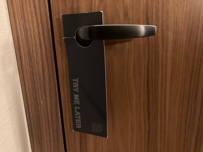 Renaissance Porto Lapa Hotel do not disturb sign Renaissance Porto Lapa Hotel do not disturb sign