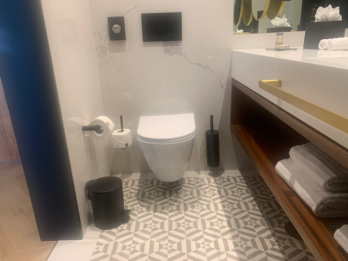 Renaissance Porto Lapa Hotel second bathroom sinks and toilet Renaissance Porto Lapa Hotel second bathroom sinks and toilet