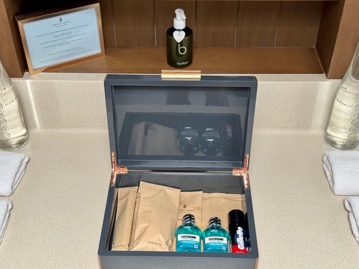 Ritz Carlton Fari Islands 2 bed overwater villa bathroom amenities Ritz Carlton Fari Islands 2 bed overwater villa bathroom amenities