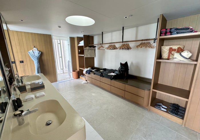 Ritz Carlton Fari Islands 2 bed overwater villa master bathroom Ritz Carlton Fari Islands 2 bed overwater villa master bathroom