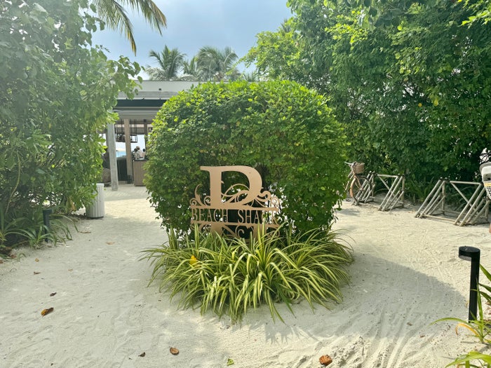 Ritz Carlton Fari Islands FnB Beach Shack entrance Ritz Carlton Fari Islands FnB Beach Shack entrance