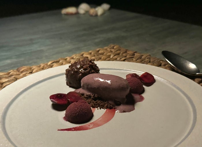 Ritz Carlton Fari Islands FnB Beach Shack evening dessert Ritz Carlton Fari Islands FnB Beach Shack evening dessert