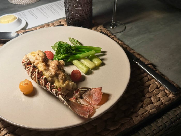 Ritz Carlton Fari Islands FnB Beach Shack evening main course lobster Ritz Carlton Fari Islands FnB Beach Shack evening main course lobster