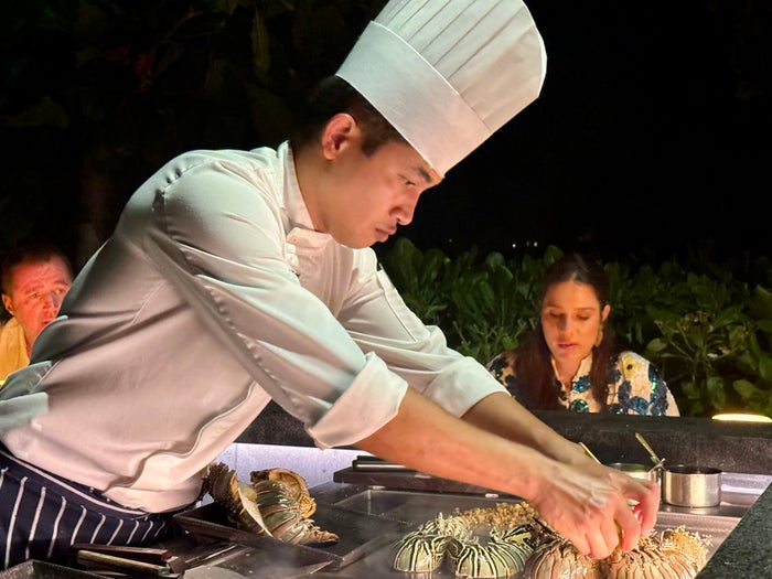 Ritz Carlton Fari Islands FnB Iwau lobster Ritz Carlton Fari Islands FnB Iwau lobster
