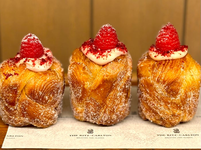 Ritz Carlton Fari Islands FnB La Locanda breakfast cronut Ritz Carlton Fari Islands FnB La Locanda breakfast cronut