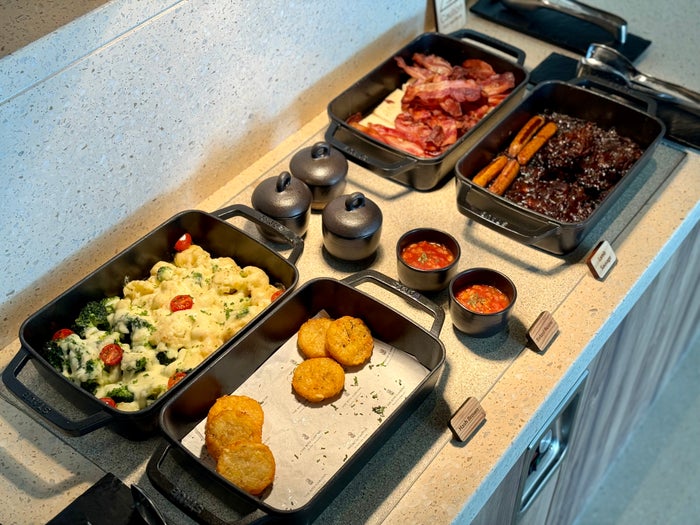 Ritz Carlton Fari Islands FnB La Locanda breakfast hot dishes Ritz Carlton Fari Islands FnB La Locanda breakfast hot dishes