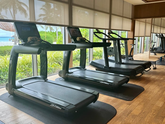 Ritz Carlton Fari Islands gym Ritz Carlton Fari Islands gym