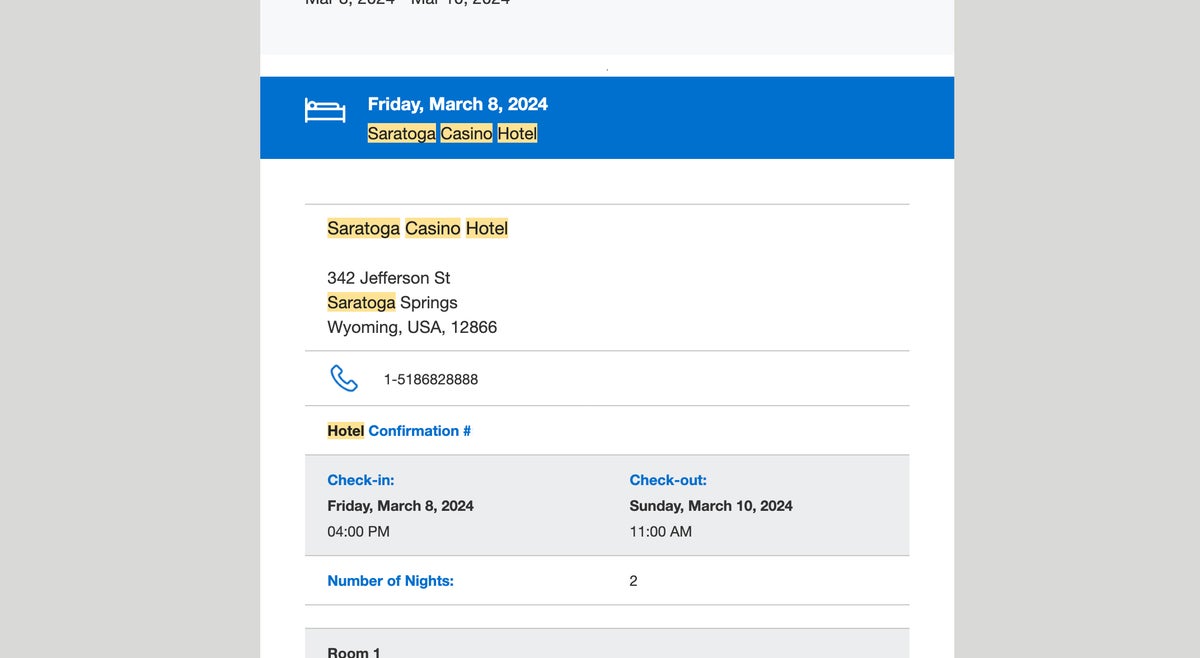 Saratoga Casino confirmation error copy