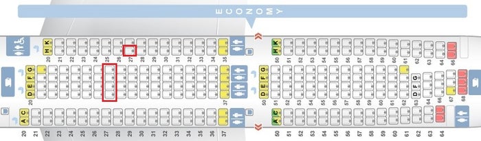 SriLankan Airlines Airbus 330 300 economy row27 SriLankan Airlines Airbus 330 300 economy row27