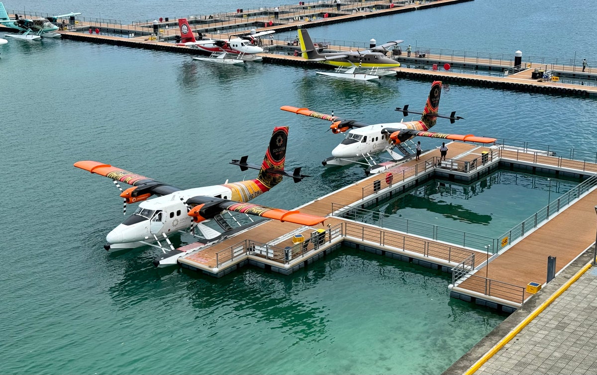 Sun Siyam Resorts sea planes in the Maldives