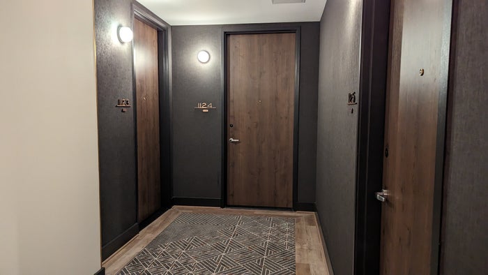 Thompson Houston guestroom hallway 1123 Thompson Houston guestroom hallway 1123