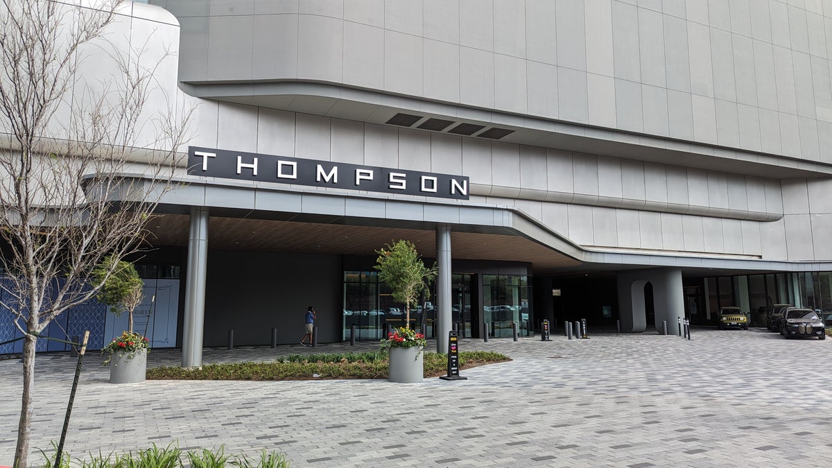 Thompson Houston parking valet front entrance