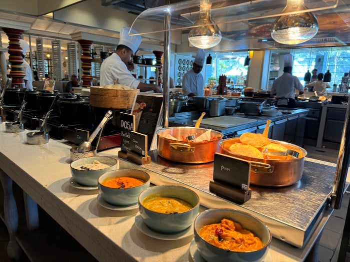 Weligama Bay Marriott Weligama Kitchen breakfast Indian station