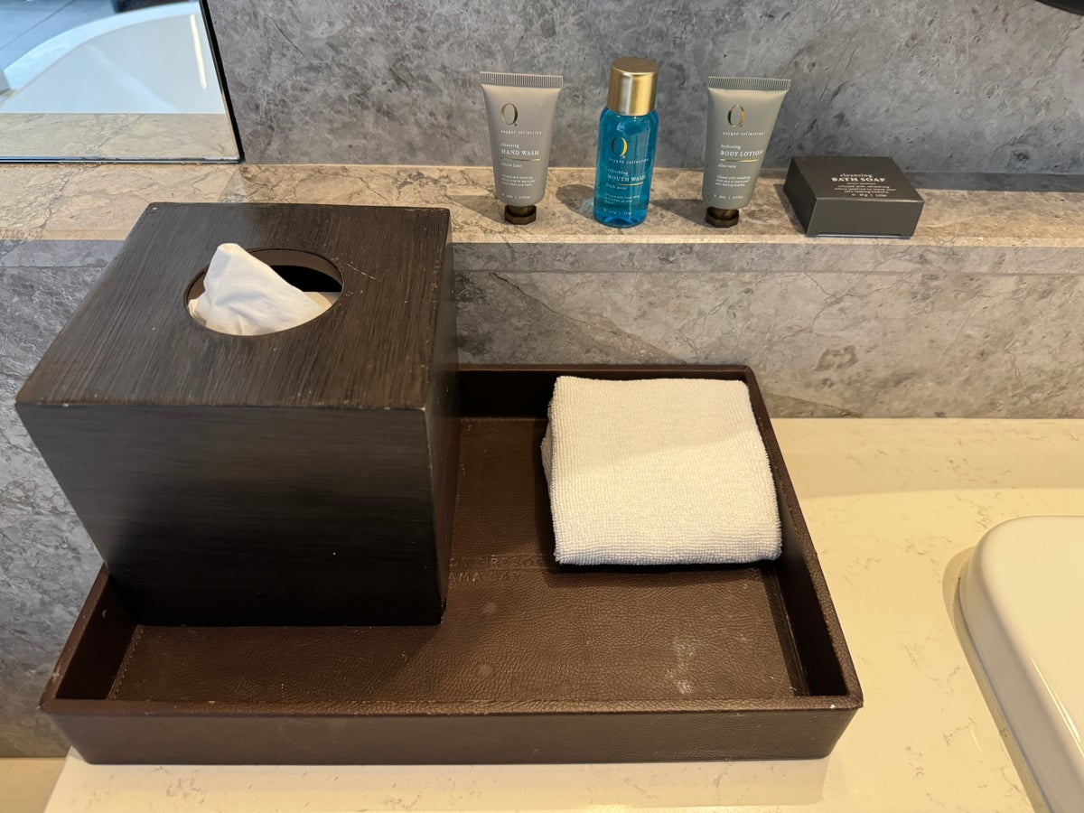 Weligama Bay Marriott king room vanity amenities