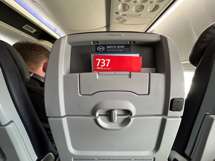 AA 738 LGA DFW seatback pocket 11D AA 738 LGA DFW seatback pocket 11D