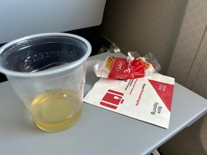 AA 738 LGA DFW snack AA 738 LGA DFW snack