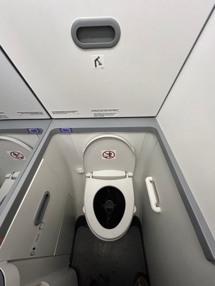 AA 738 LGA DFW toilet AA 738 LGA DFW toilet