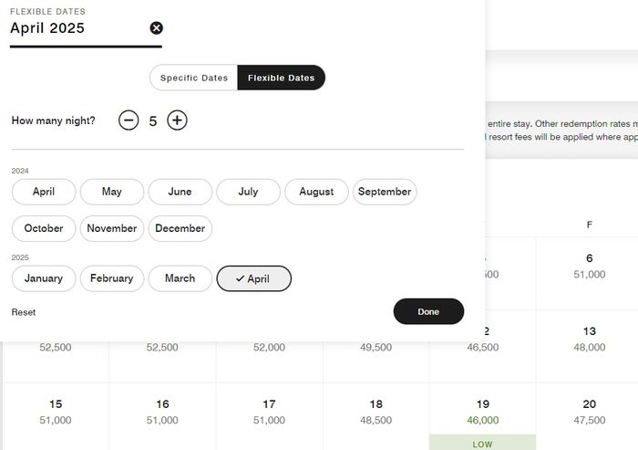 AC Hotels Flexible Dates Search
