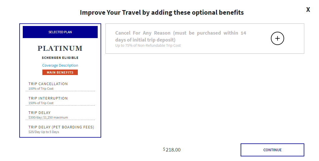 Axa Travel Insurance Quotation