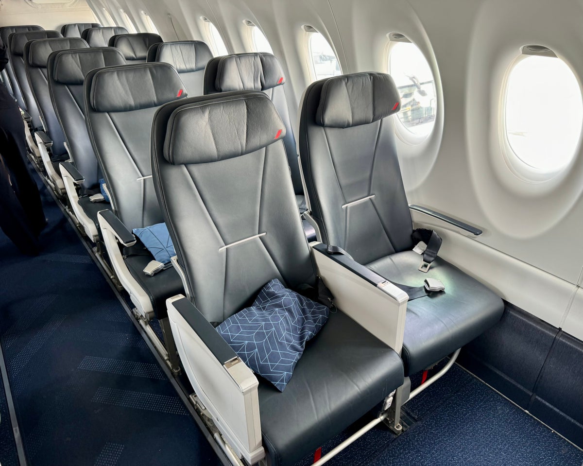 Air France Business Class Airbus A220 interior