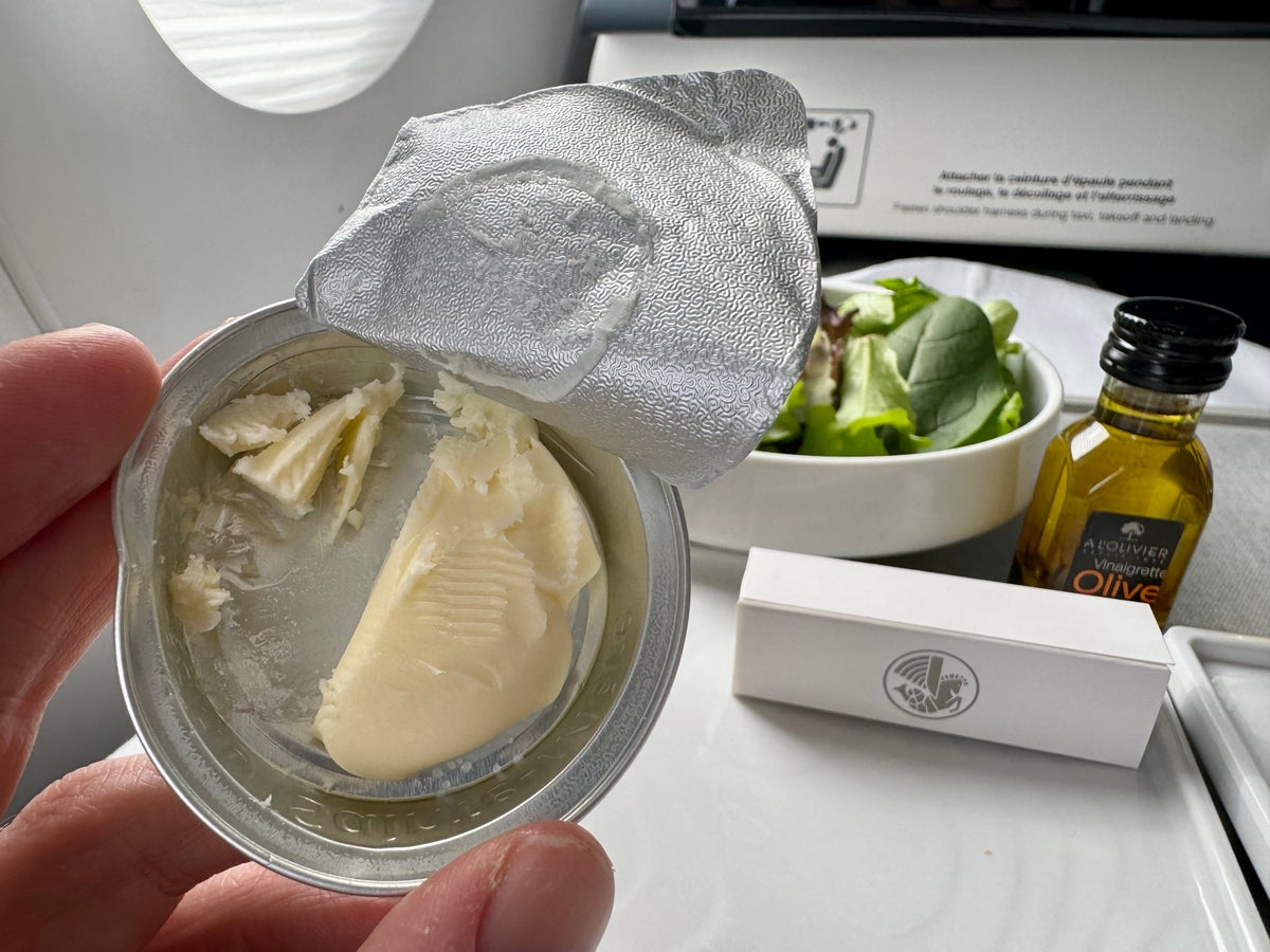 Air France Business Class Airbus A350 FnB butter