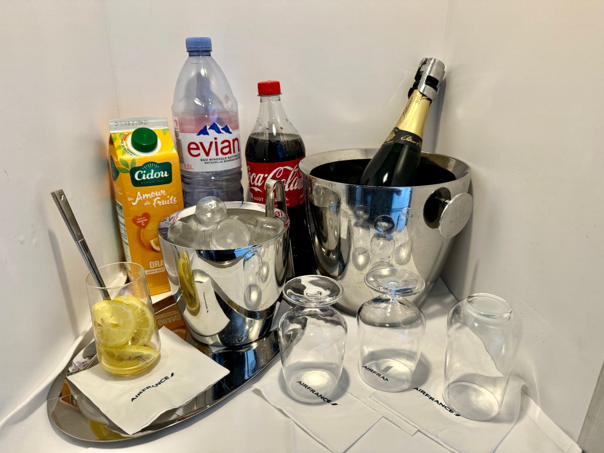 Air France Business Class Airbus A350 FnB galley bar