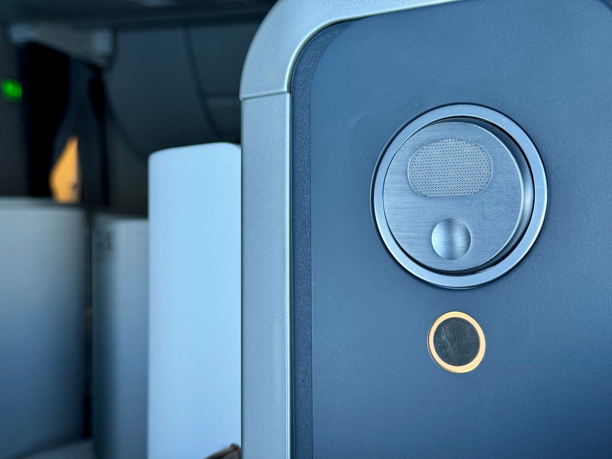 Air France Business Class Airbus A350 seat light